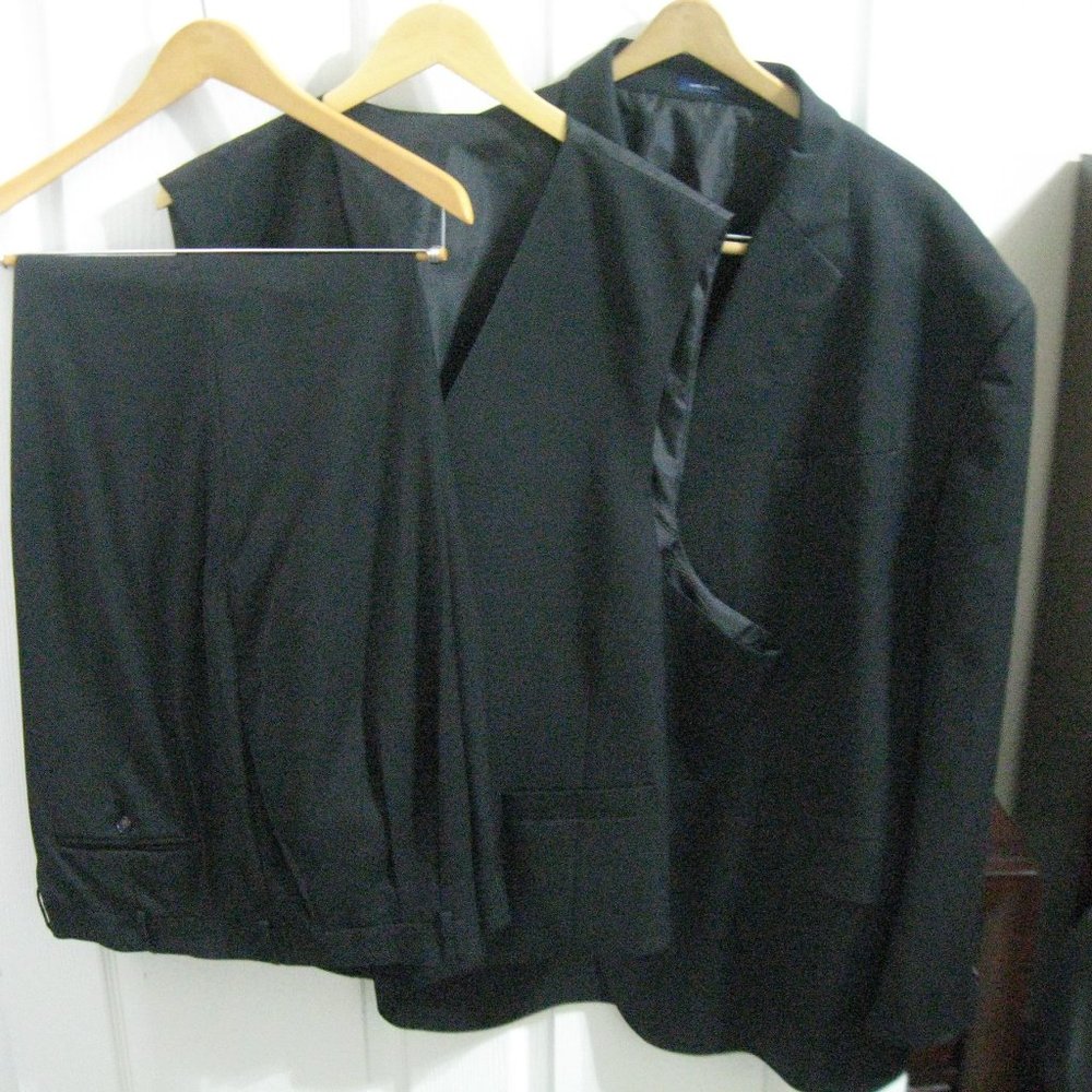 Stafford 3-Piece suit, Black, Size 54 Regular